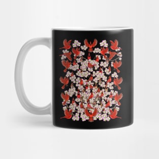 Red Cardinal dogwood flower North Carolina Virginia Mug